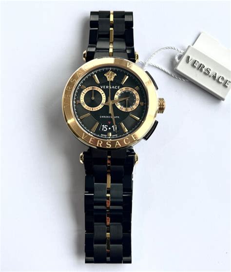 versace ve1d01620|Versace Men Analog Quartz Watch with Gold Strap VE1D01620.